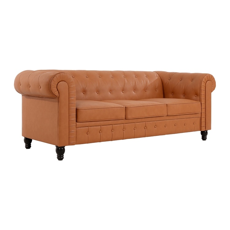 Canapé Chesterfield Elegance, Confort luxueux pour salons cosy, Canapé moderne du milieu du siècle, Élégance, Canapé 3 places
