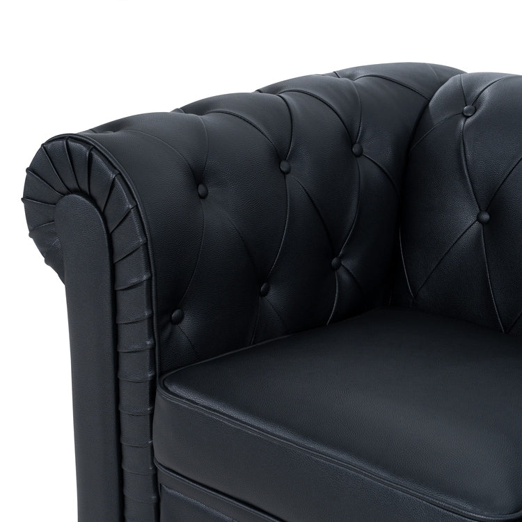 Canapé Chesterfield Elegance, Confort luxueux pour salons cosy, Canapé moderne du milieu du siècle, Élégance, Canapé 3 places