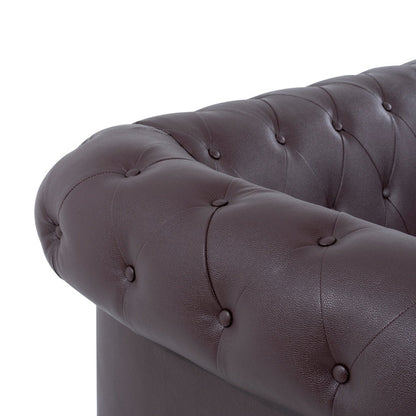 Canapé Chesterfield Elegance, Confort luxueux pour salons cosy, Canapé moderne du milieu du siècle, Élégance, Canapé 3 places