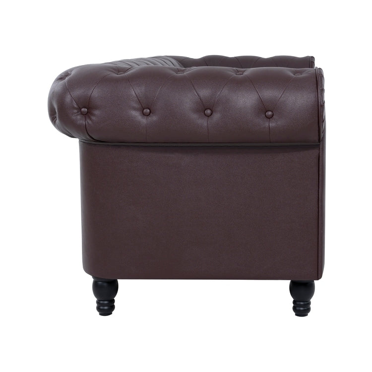 Canapé Chesterfield Elegance, Confort luxueux pour salons cosy, Canapé moderne du milieu du siècle, Élégance, Canapé 3 places