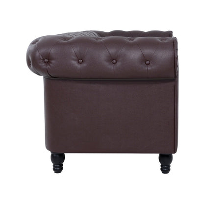 Canapé Chesterfield Elegance, Confort luxueux pour salons cosy, Canapé moderne du milieu du siècle, Élégance, Canapé 3 places