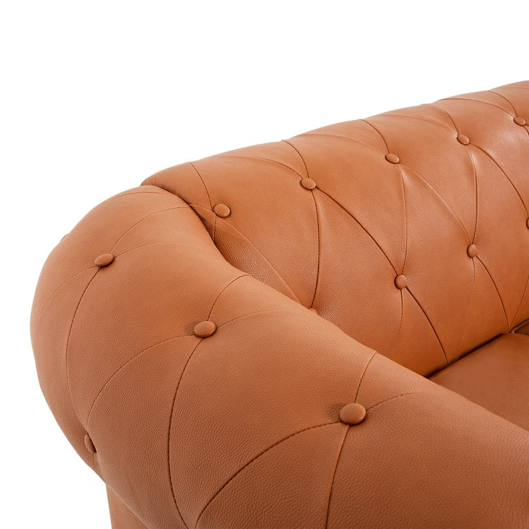 Canapé Chesterfield Elegance, Confort luxueux pour salons cosy, Canapé moderne du milieu du siècle, Élégance, Canapé 3 places