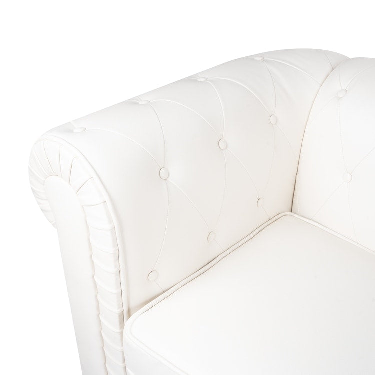 Canapé Chesterfield Elegance, Confort luxueux pour salons cosy, Canapé moderne du milieu du siècle, Élégance, Canapé 3 places