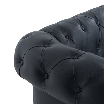 Canapé Chesterfield Elegance, Confort luxueux pour salons cosy, Canapé moderne du milieu du siècle, Élégance, Canapé 3 places
