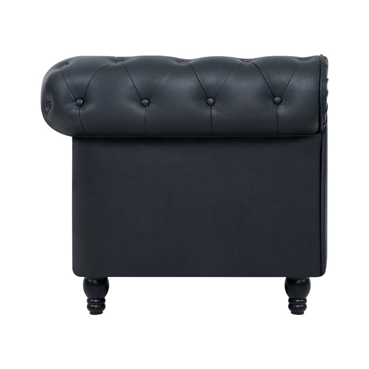 Canapé Chesterfield Elegance, Confort luxueux pour salons cosy, Canapé moderne du milieu du siècle, Élégance, Canapé 3 places