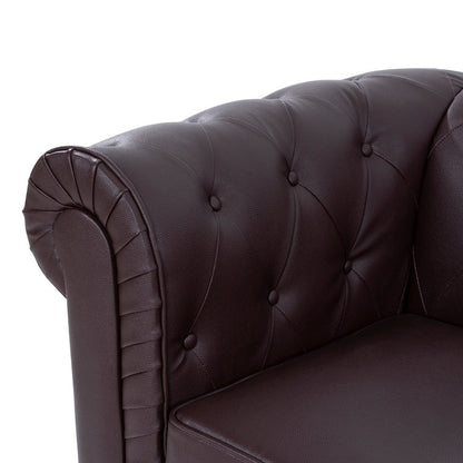 Canapé Chesterfield Elegance, Confort luxueux pour salons cosy, Canapé moderne du milieu du siècle, Élégance, Canapé 3 places