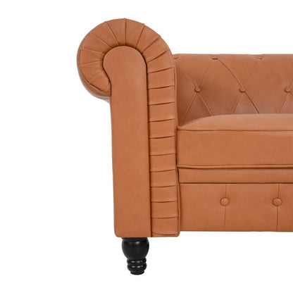 Canapé Chesterfield Elegance, Confort luxueux pour salons cosy, Canapé moderne du milieu du siècle, Élégance, Canapé 3 places