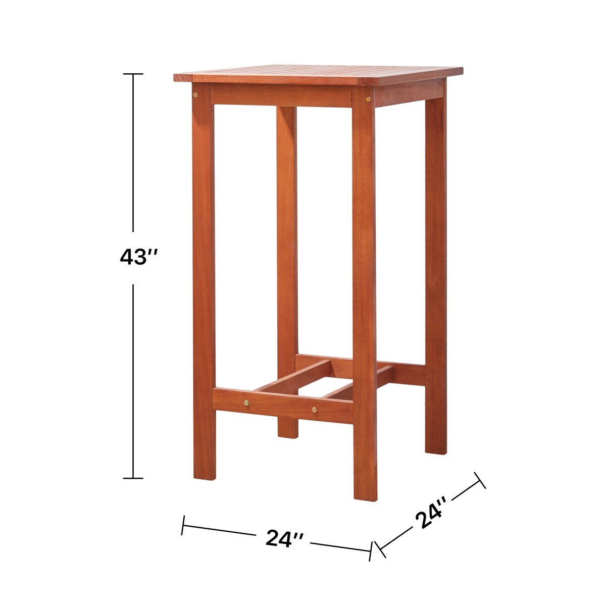 Ensemble de salle à manger avec table de bar et chaises en bois Emilio
