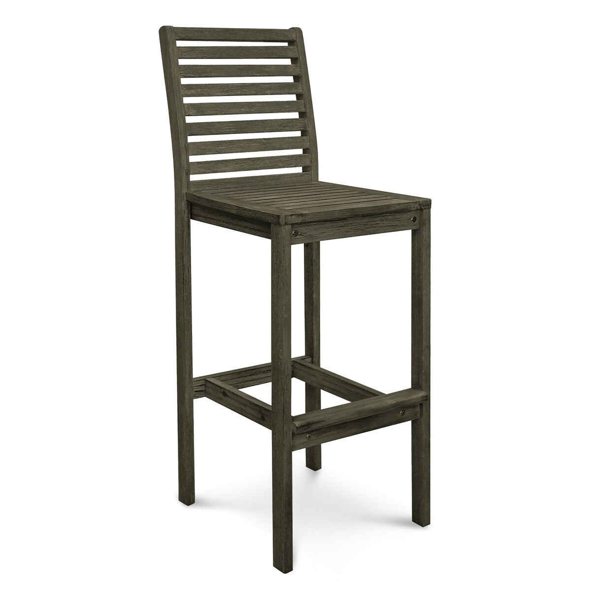 Ensemble de salle à manger avec table de bar et chaises en bois Emilio