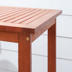 Ensemble de salle à manger avec table de bar et chaises en bois Emilio