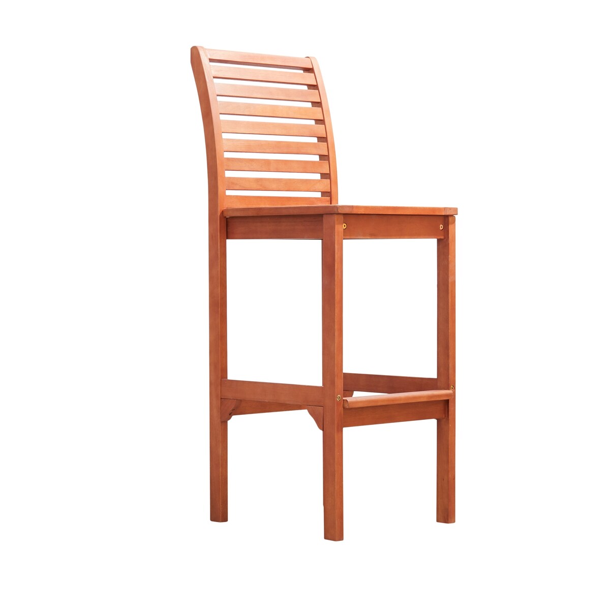 Ensemble de salle à manger avec table de bar et chaises en bois Emilio