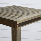 Ensemble de salle à manger avec table de bar et chaises en bois Emilio