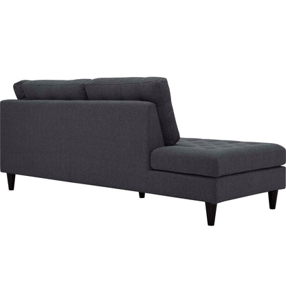 Chaise longue rembourrée en tissu Carson Carrington Humlebaek Empress