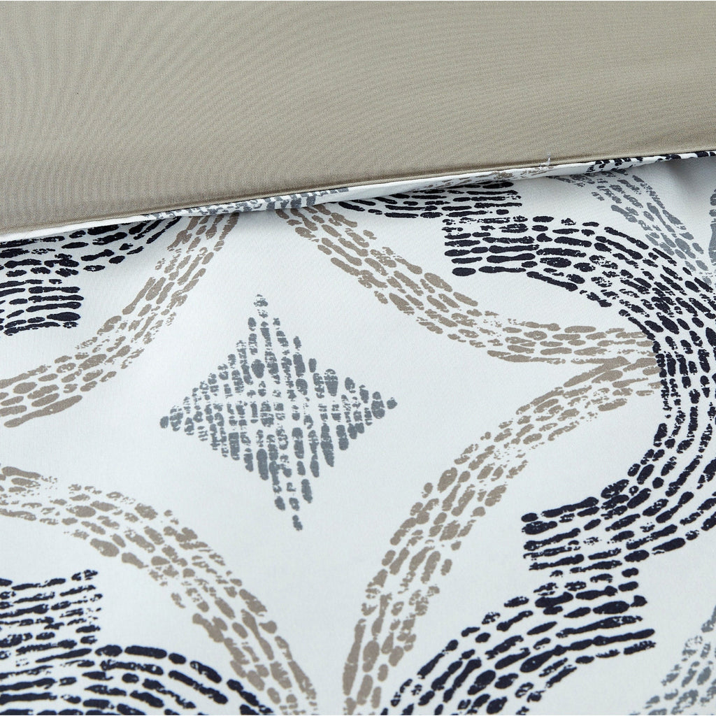 Parure de lit complète imprimée 8 pièces Modern Threads Capri