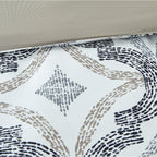 Parure de lit complète imprimée 8 pièces Modern Threads Capri