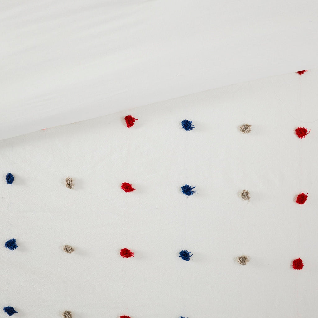 Parure de lit Ensley en coton jacquard à pompons par Intelligent Design Kids
