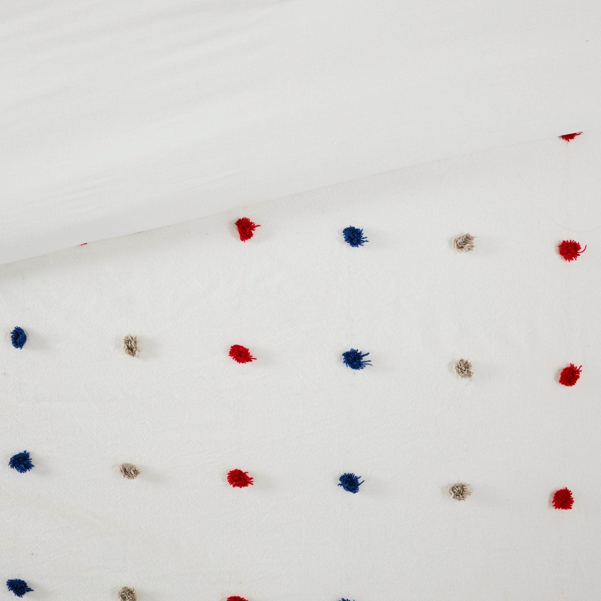 Parure de lit Ensley en coton jacquard à pompons par Intelligent Design Kids
