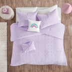 Parure de lit Ensley en coton jacquard à pompons par Intelligent Design Kids