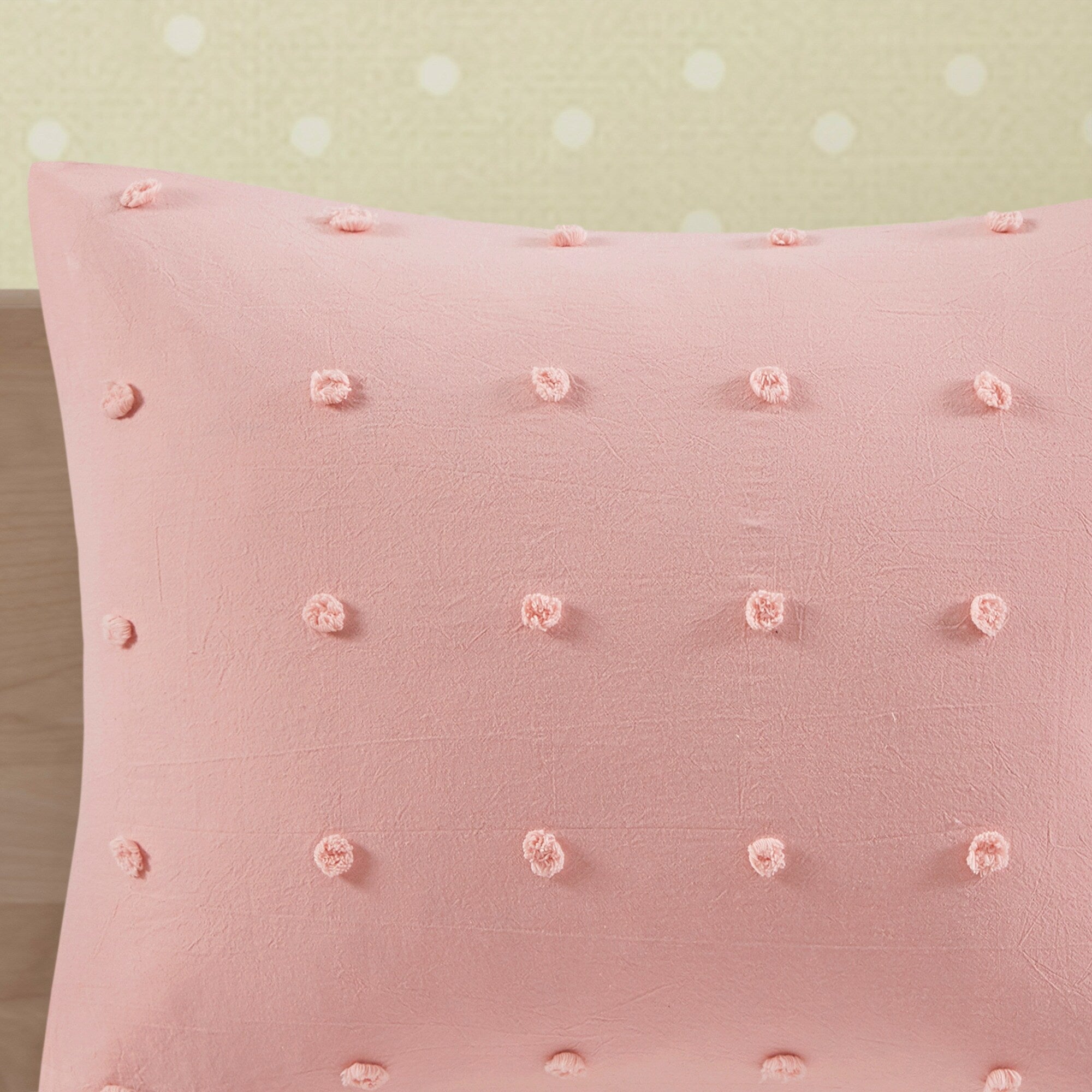 Parure de lit Ensley en coton jacquard à pompons par Intelligent Design Kids