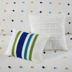 Parure de lit Ensley en coton jacquard à pompons par Intelligent Design Kids