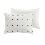 Parure de lit Ensley en coton jacquard à pompons par Intelligent Design Kids