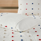 Parure de lit Ensley en coton jacquard à pompons par Intelligent Design Kids
