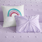 Parure de lit Ensley en coton jacquard à pompons par Intelligent Design Kids