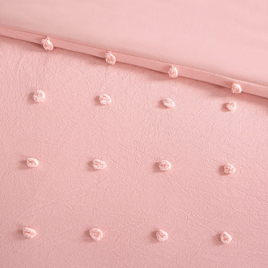 Parure de lit Ensley en coton jacquard à pompons par Intelligent Design Kids