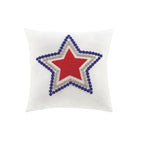 Parure de lit en jacquard de coton à pompons Ensley pour enfants au design intelligent avec coussins décoratifs