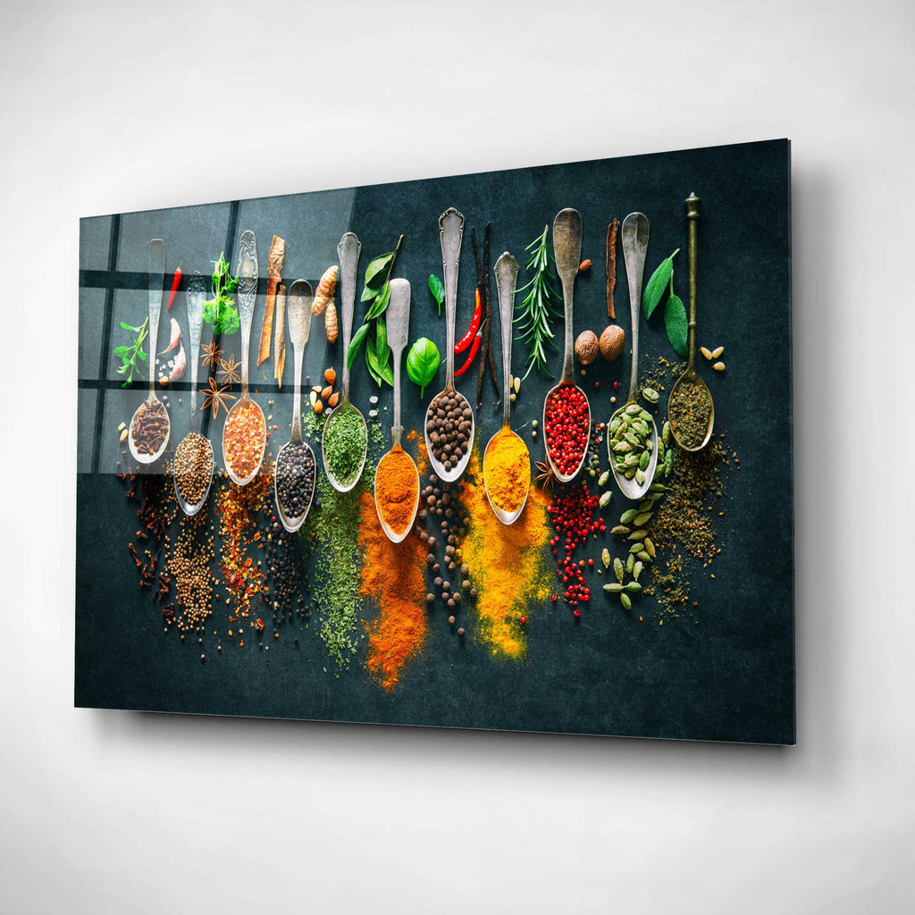 Epic Art « Épices colorées », œuvre d'art murale en verre acrylique