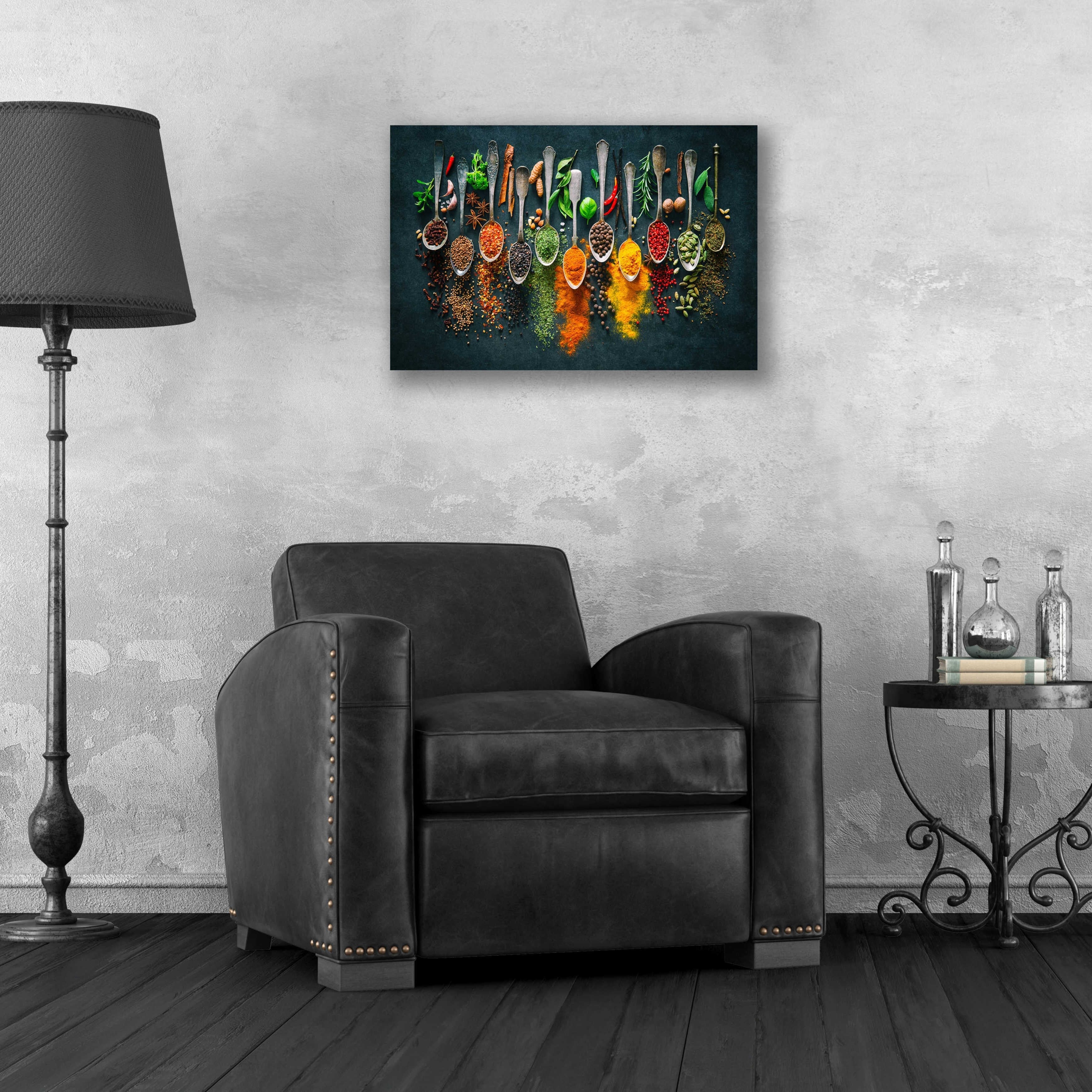 Epic Art « Épices colorées », œuvre d'art murale en verre acrylique