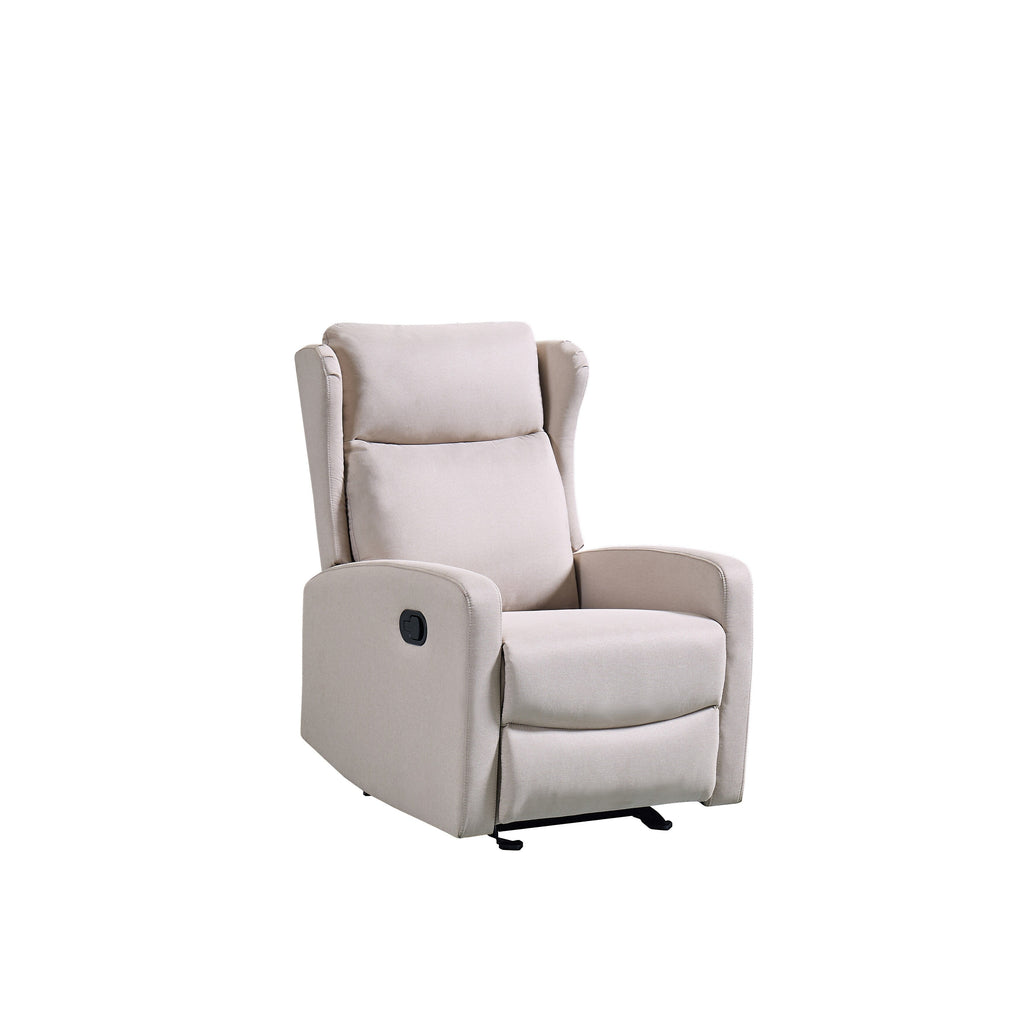 Fauteuil inclinable à bascule ergonomique pivotant à 360° en tissu avec support lombaire
