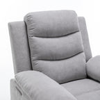 Fauteuil inclinable électrique ergonomique en velours avec massage par vibration à 8 points, chauffage et poche latérale