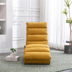 Chaise longue de massage ergonomique en lin, inclinable, capitonnée et rembourrée, avec télécommande et 5 modes de vibration