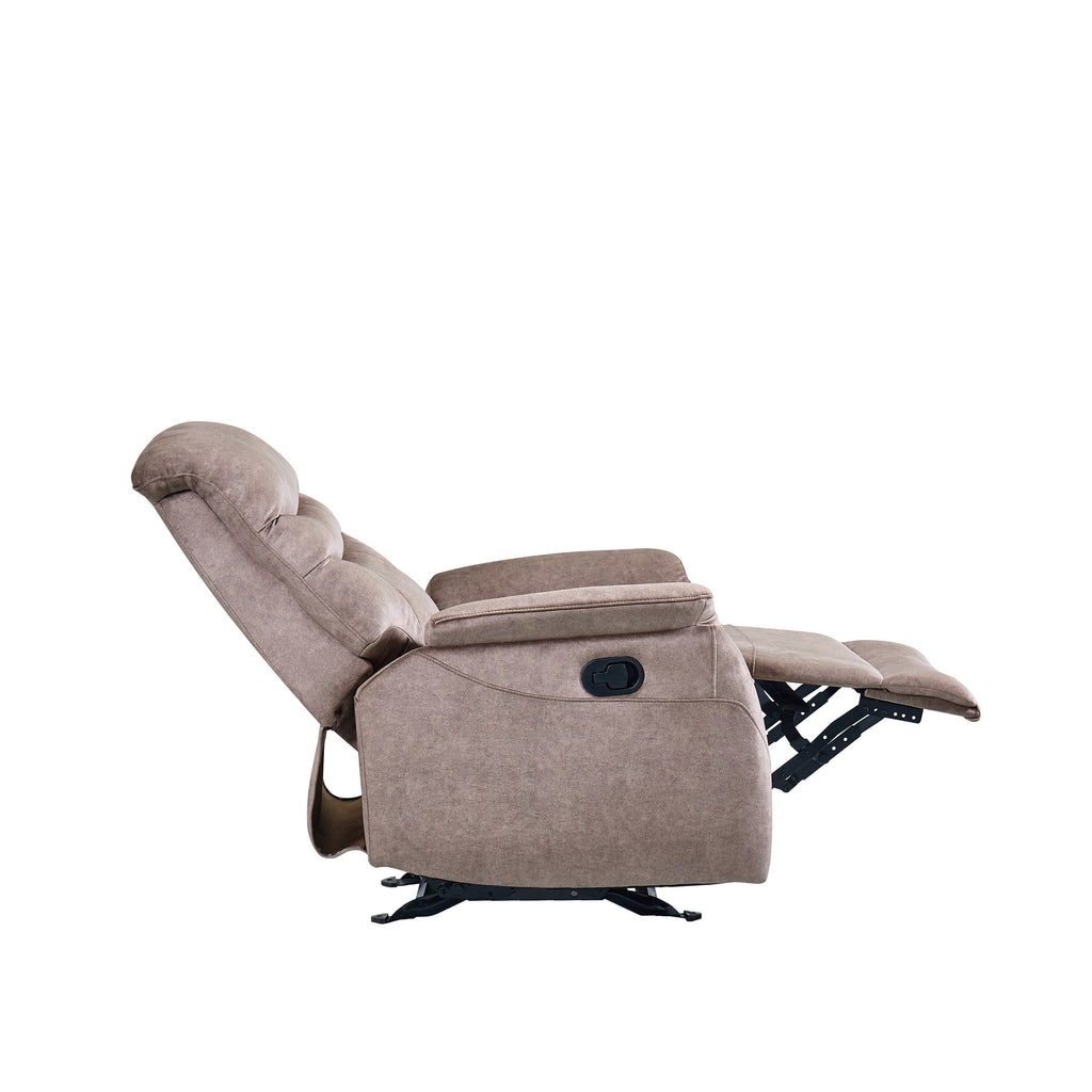Fauteuil à bascule manuel ergonomique, fauteuil inclinable réglable moderne, dossier haut, canapé simple, siège rembourré