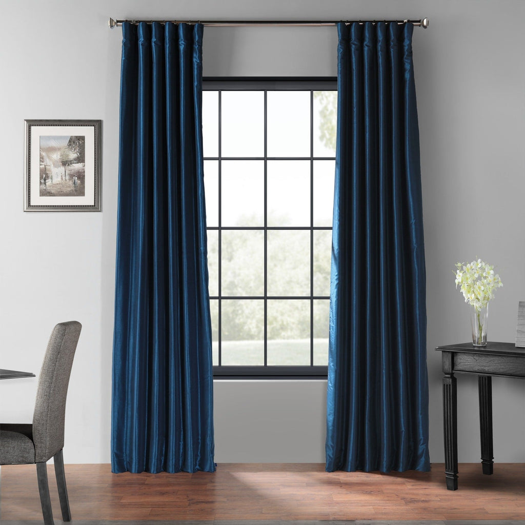 Rideaux occultants thermiques texturés en fausse soie Dupioni Exclusive Fabrics (1 panneau)
