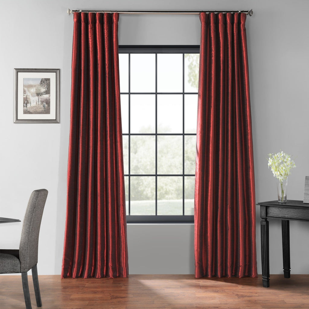 Rideaux occultants thermiques texturés en fausse soie Dupioni Exclusive Fabrics (1 panneau)