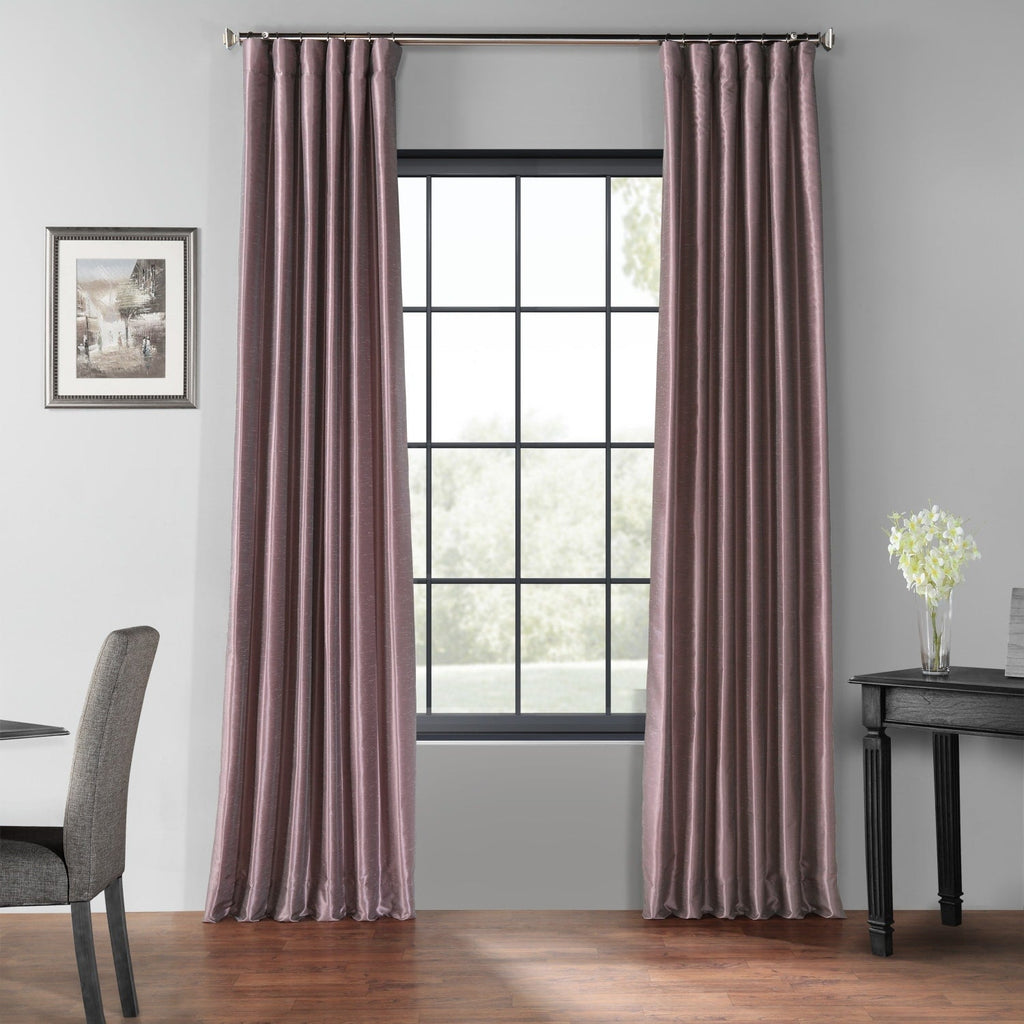Rideaux occultants thermiques texturés en fausse soie Dupioni Exclusive Fabrics (1 panneau)