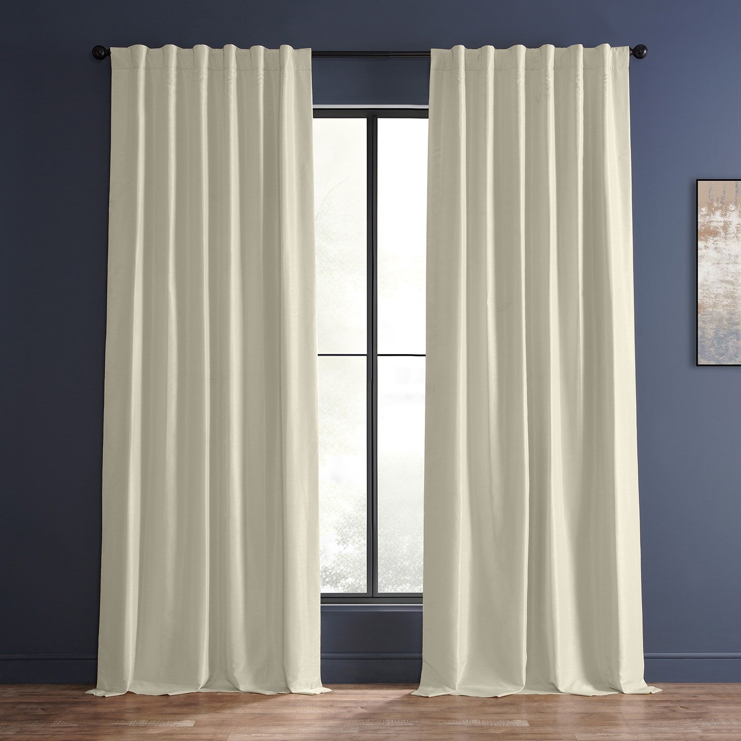 Rideaux occultants thermiques texturés en fausse soie Dupioni Exclusive Fabrics (1 panneau)