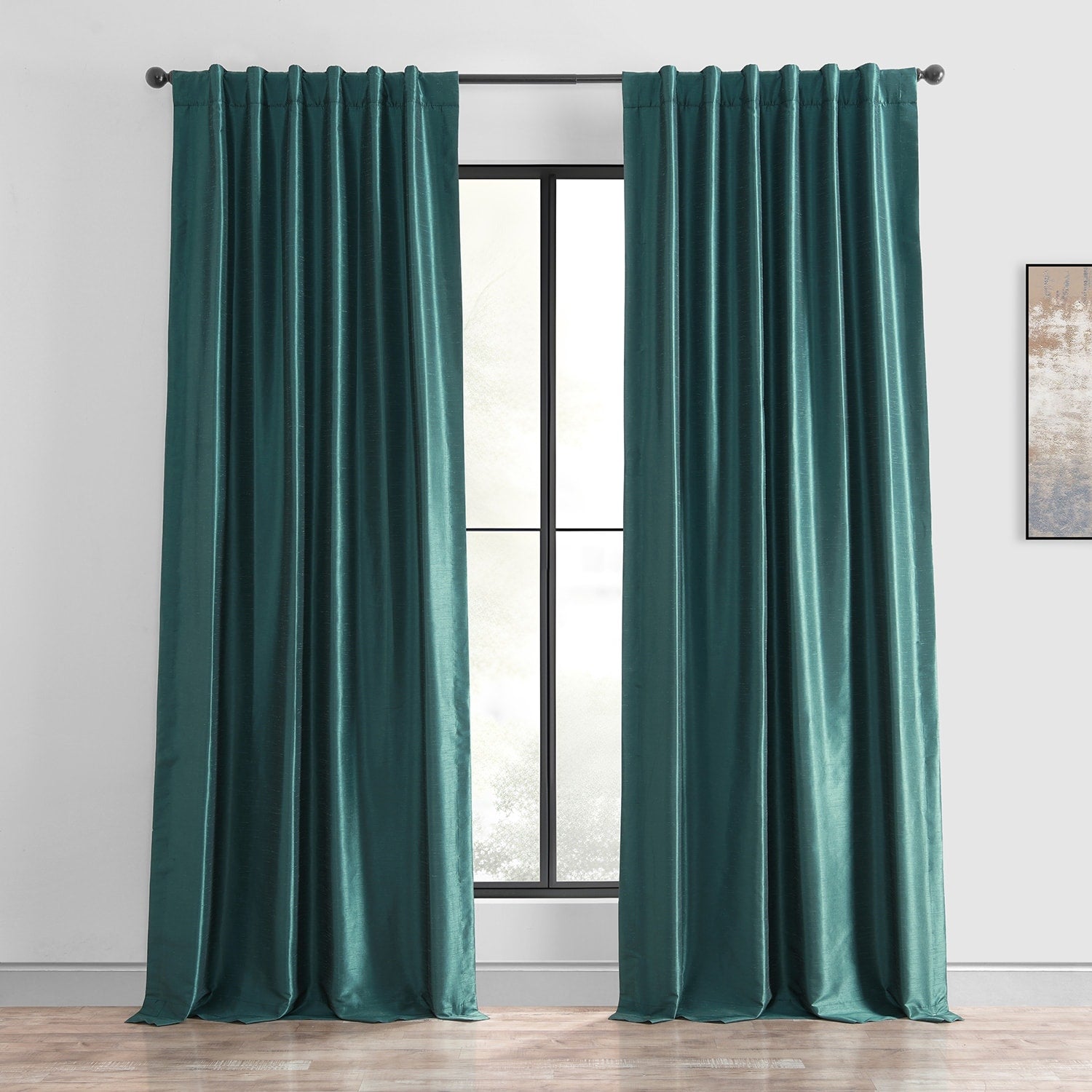 Rideaux occultants thermiques texturés en fausse soie Dupioni Exclusive Fabrics (1 panneau)