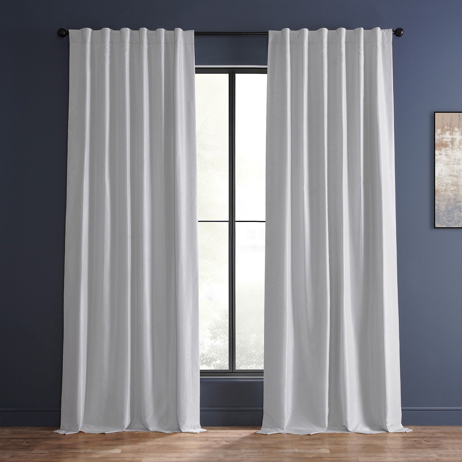 Rideaux occultants thermiques texturés en fausse soie Dupioni Exclusive Fabrics (1 panneau)