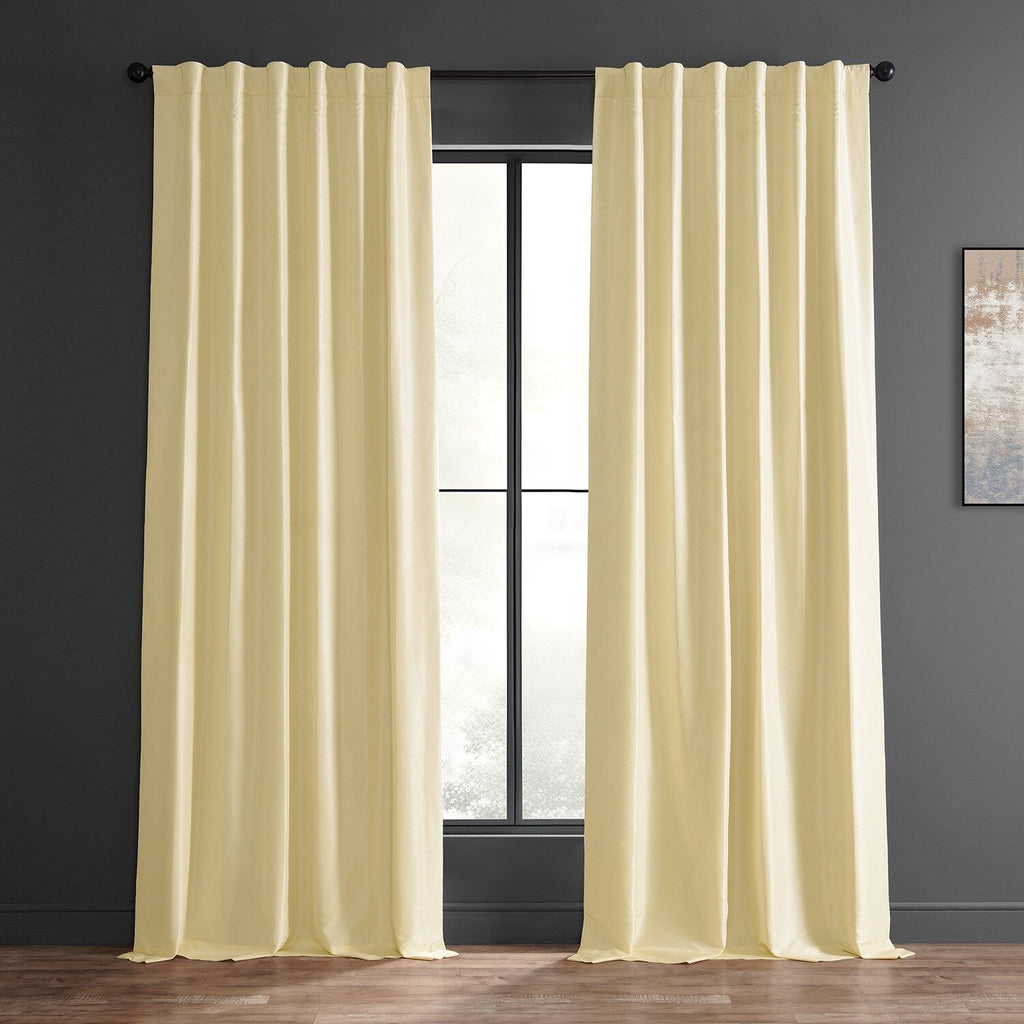 Rideaux occultants thermiques texturés en fausse soie Dupioni Exclusive Fabrics (1 panneau)