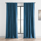 Rideaux occultants thermiques texturés en fausse soie Dupioni Exclusive Fabrics (1 panneau)