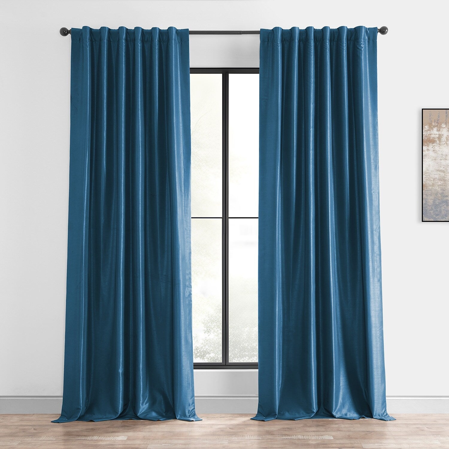 Rideaux occultants thermiques texturés en fausse soie Dupioni Exclusive Fabrics (1 panneau)