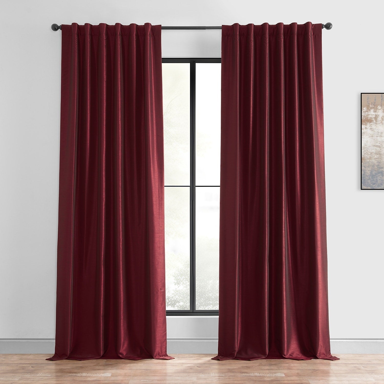 Rideaux occultants thermiques texturés en fausse soie Dupioni Exclusive Fabrics (1 panneau)