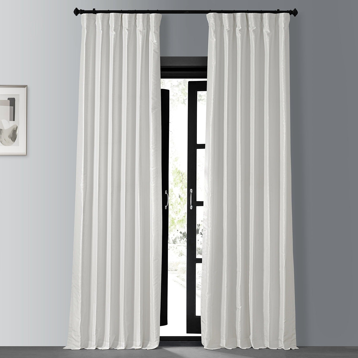 Rideaux occultants thermiques texturés en fausse soie Dupioni Exclusive Fabrics (1 panneau)