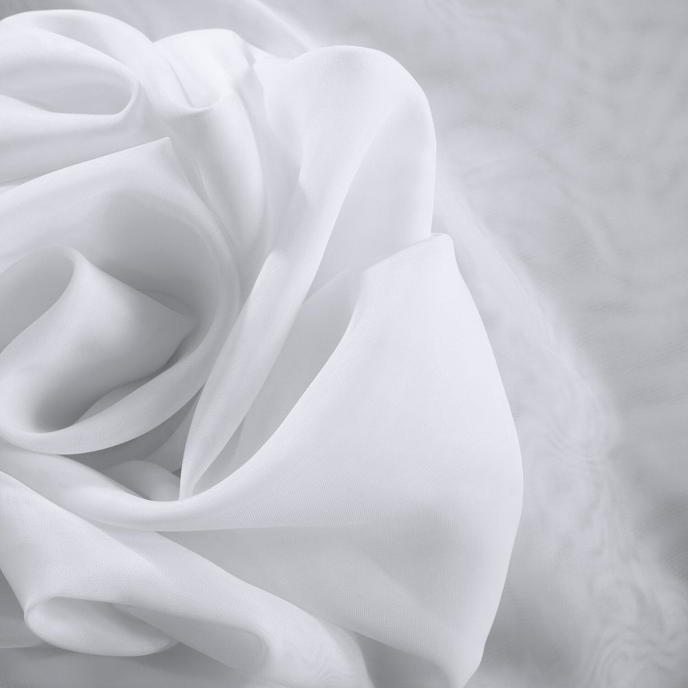Rideau en voile blanc extra large de tissus exclusifs (1 panneau)