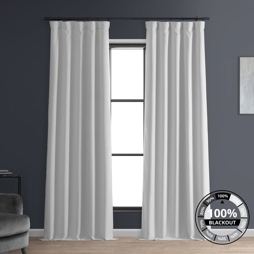 Rideaux occultants 100 % en faux lin exclusifs, bloquant la chaleur et la lumière (1 panneau)