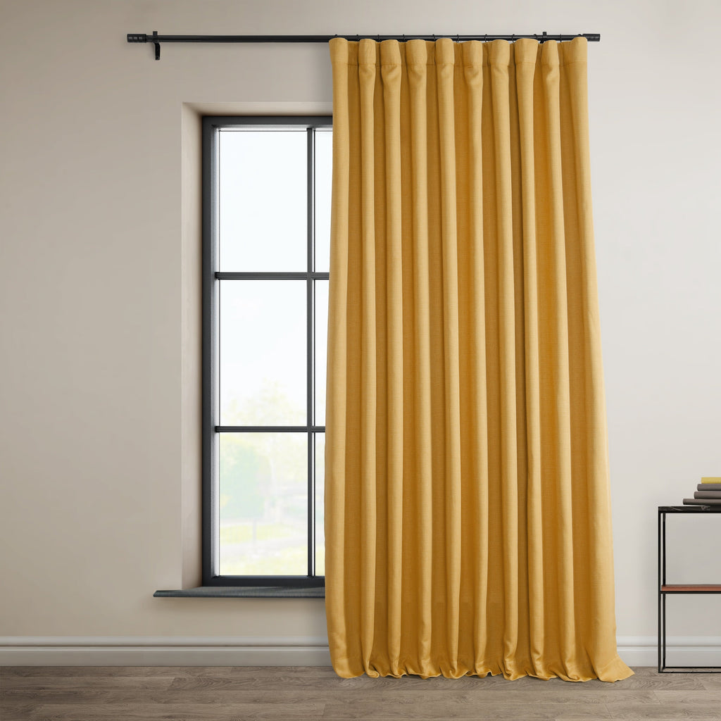 Rideaux occultants extra larges en faux lin Exclusive Fabrics (1 panneau)