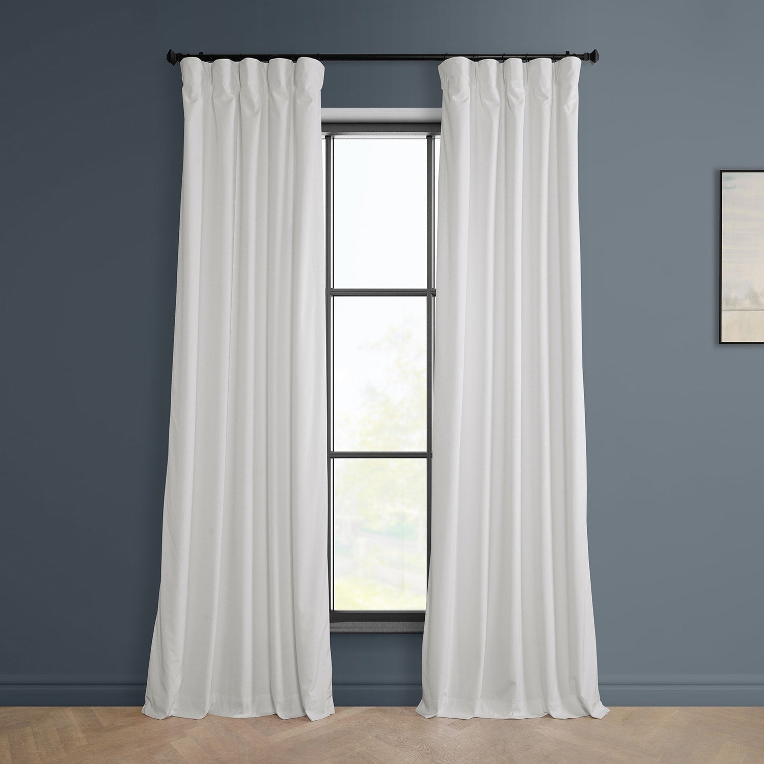 Rideaux occultants en velours pelucheux Heritage Exclusive Fabrics (1 panneau) Rideaux en velours de luxe pour chambre et salon.